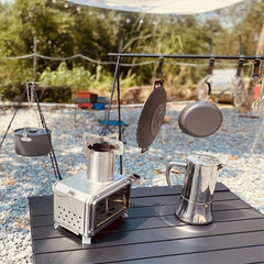 Portable Stainless Steel Wood Stove for Camping