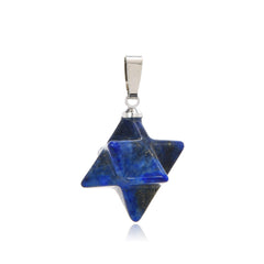 1pc Natural Crystal Pendant Amethyst Lapis Lazuli for Jewelry DIY