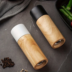 Wooden Manual Pepper & Sea Salt Grinder Kitchen Tool