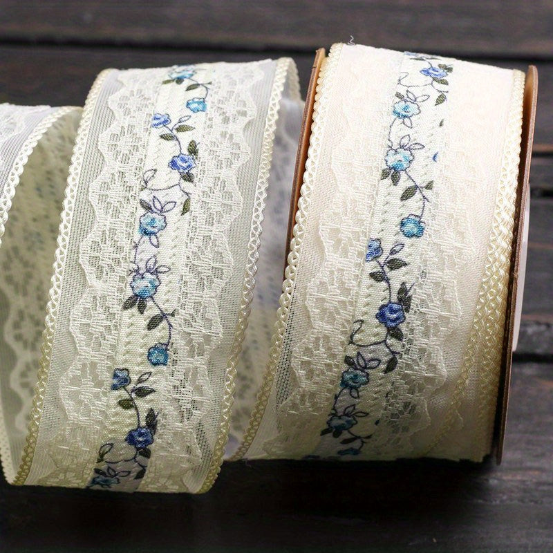 1 Meter Hollow Lace Floral Fabric DIY Bow Hair Accessories Lace