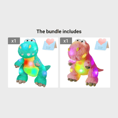 Glow Guards Glow Dinosaur Plush Toy LED Night Light 15 Minutes Sleep Timer