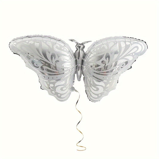 5pcs Silvery Butterfly Balloon Wedding Birthday Decor