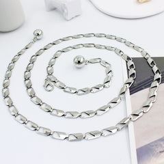 Metal Waist Chain Women's Belly Chain Thin Body Chain