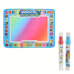 Magic Watercolour Canvas Set Kids Novelty Toy Doodle Pad Portable Art