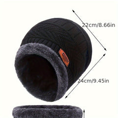 Winter Beanie Hat & Scarf Set for Men & Women