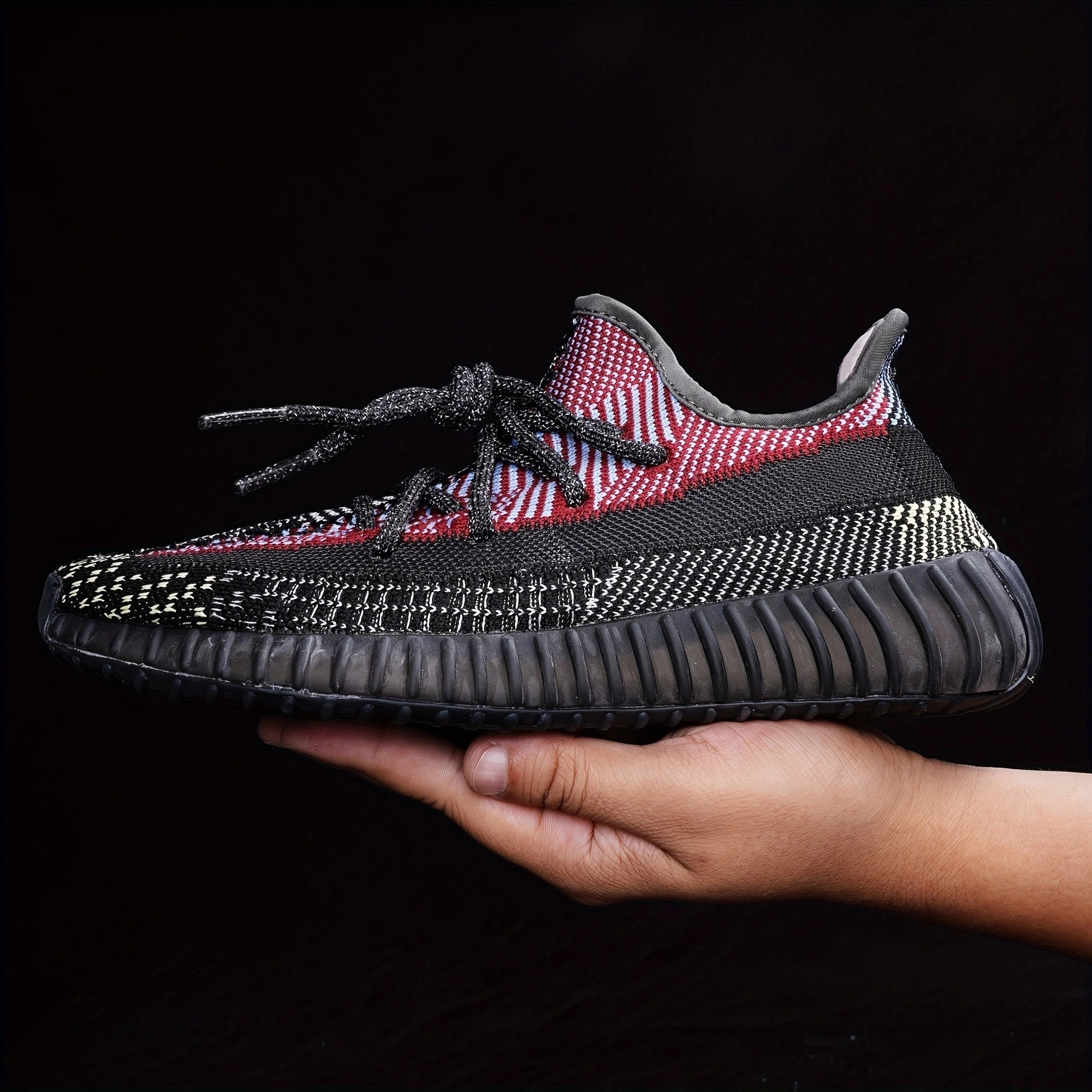 Men's Breathable Knit Sneakers Lightweight Running Shoes