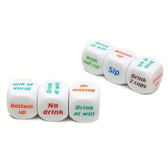 6pcs Printing Drinking Dice For Family Friends