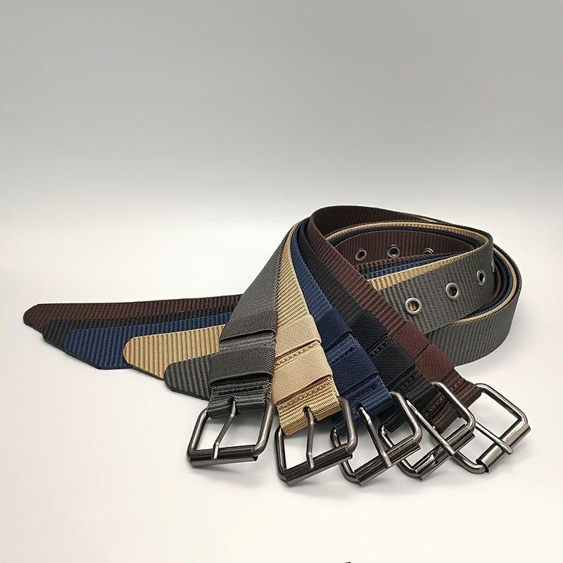 Canvas Belt Men's Pin Buckle Thickened Durable Nylon Leather