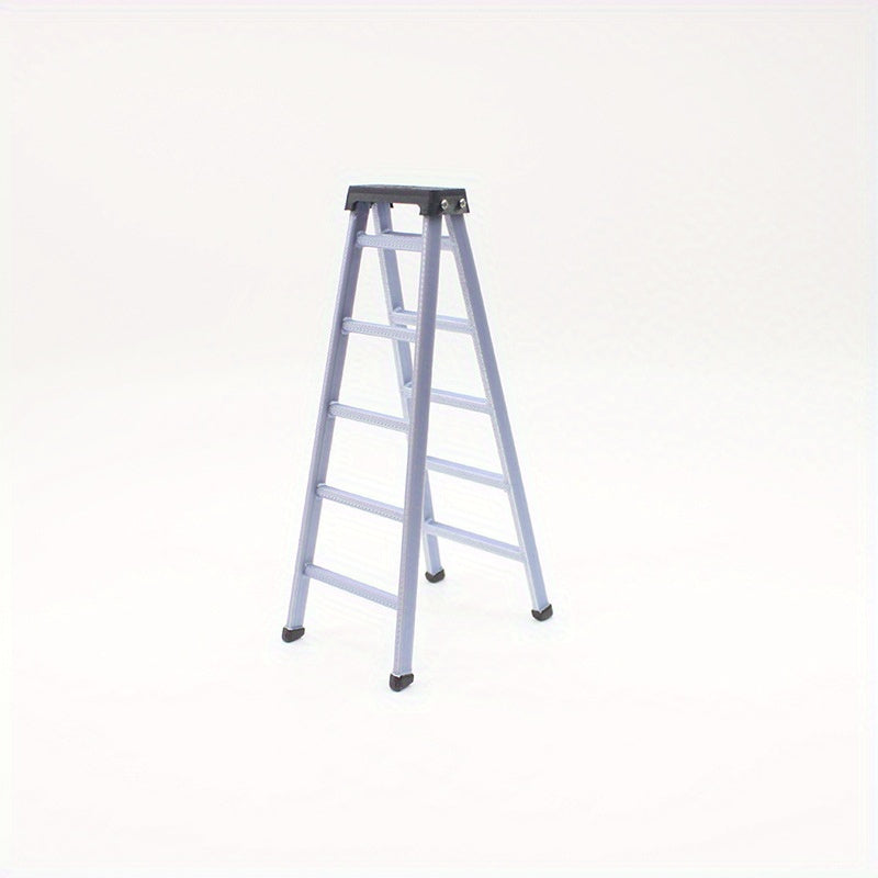 1:12 Scale Dollhouse Ladder Accessory Light Gray Plastic Decor Model