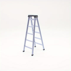 1:12 Scale Dollhouse Ladder Accessory Light Gray Plastic Decor Model