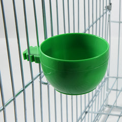 3pcs Mini Round Bird Food Water Bowl Feeder Pigeons Birds Cage Feeding Basin
