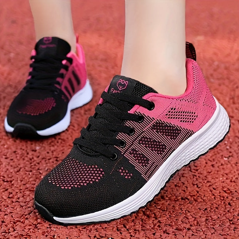 Women's Comfy Lace-up Mesh Sneakers for Outdoor Sports