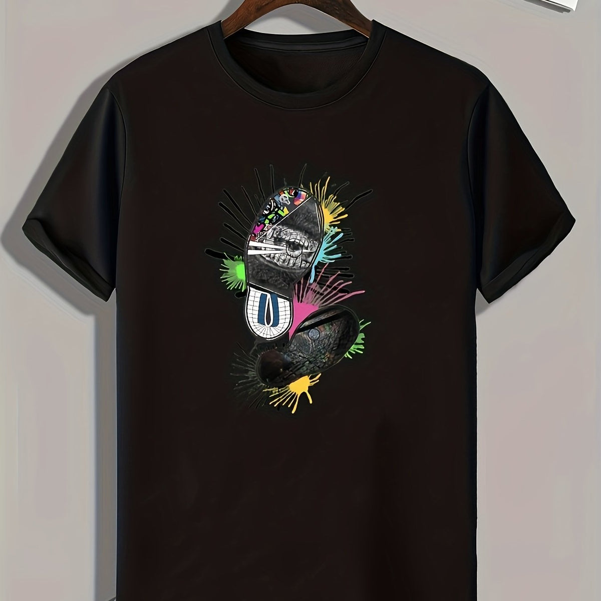 Creative Pattern Print Men's Graphic T shirt Casual Comfy Tees For Summer