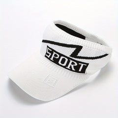 Jacquard Visor Hat Elastic Knitted Golf Cap Lightweight Sun Hats for Women