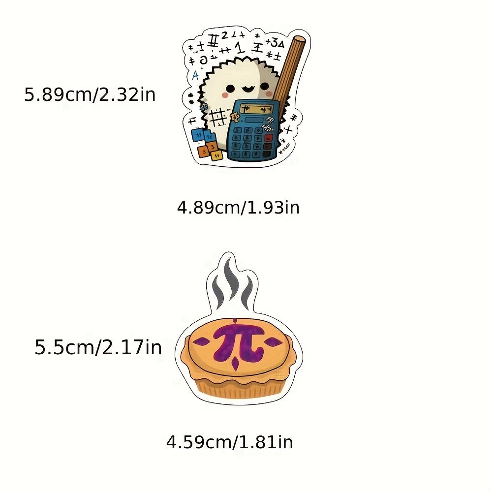 50 Funny Math Formula Stickers for Guitars Water Bottles & More