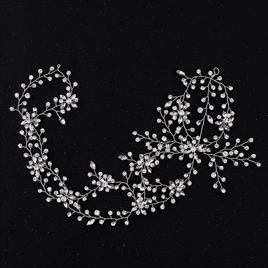 Rhinestone Crystal Headband Tiara Hairband for Bride