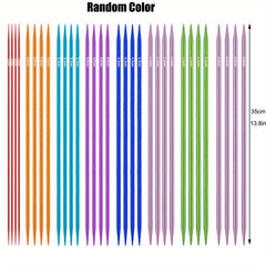32pcs Colorful Aluminum Knitting Needles Set - 2.75mm-6.0mm