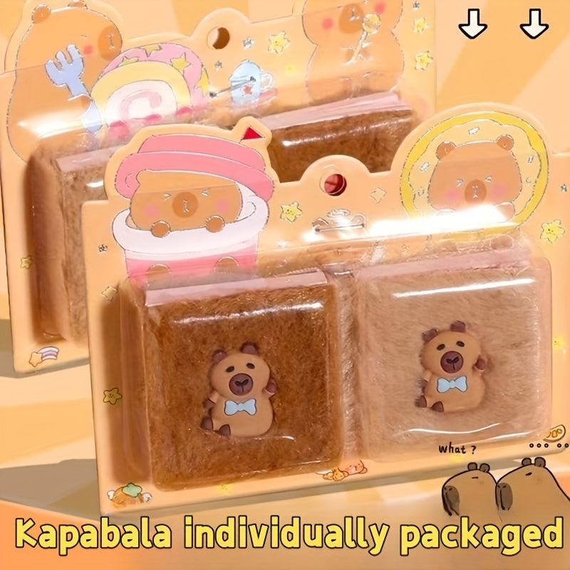 2pcs Capybara Colorful Notebook Set Cute Bean Book Pocket-sized P