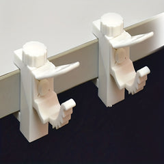 2pcs Curtain Rods Bracket Hanger Hooks - Wall Organizer for Home