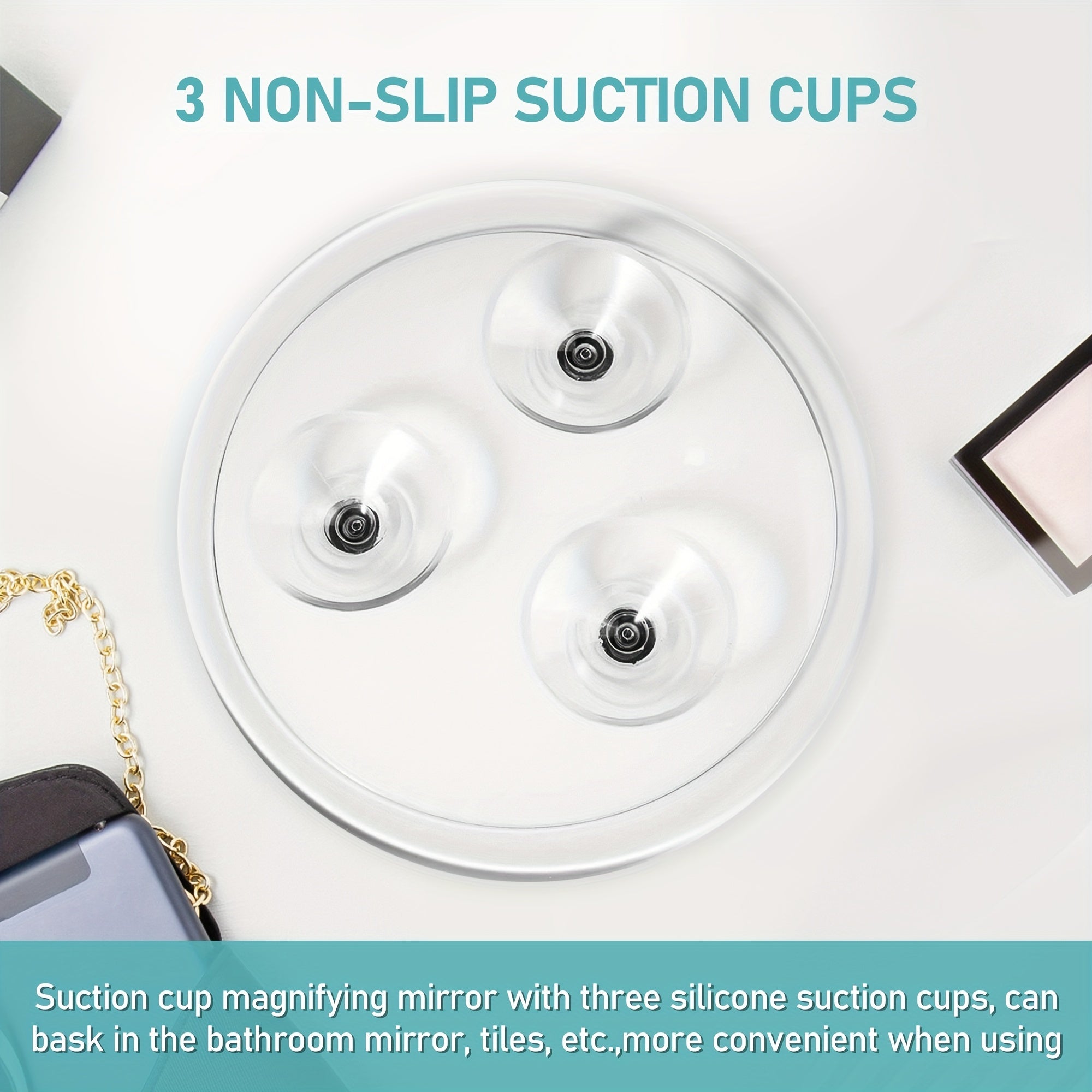 20x Magnifying Mirror With Suction Cups for Makeup