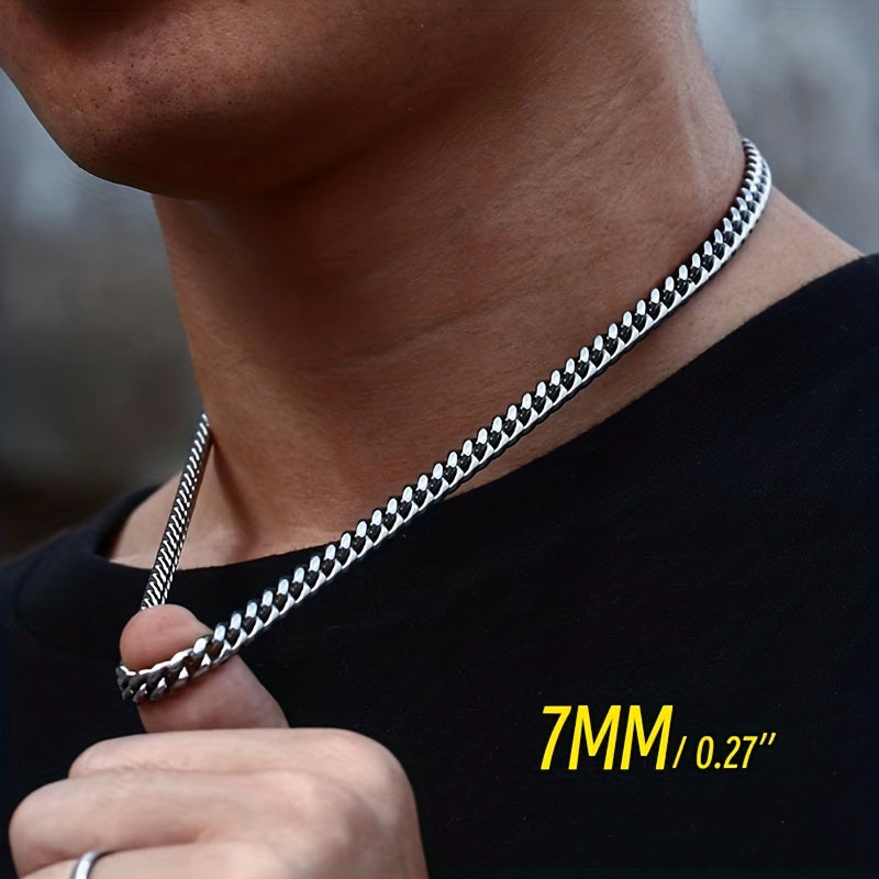 Stainless Steel Chain Men's Link Chokers Necklace