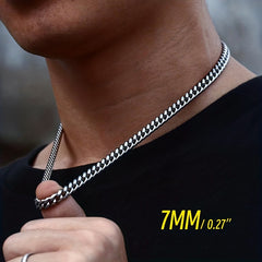 Stainless Steel Chain Men's Link Chokers Necklace