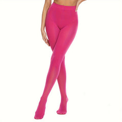 Opaque Elastic Tights High Waist Slim Footed Pantyhose