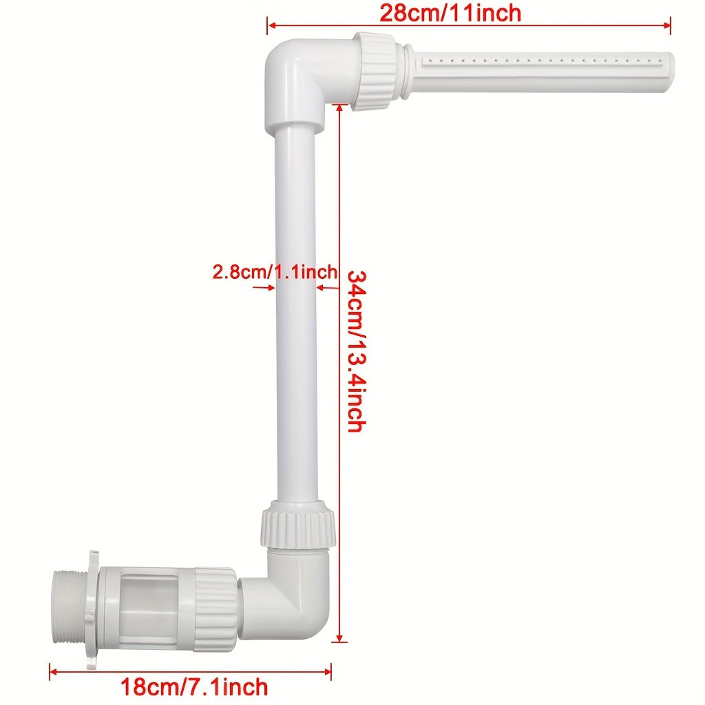 Adjustable Waterfall Pool Fountain Spray Nozzle for In/Above Ground Pools