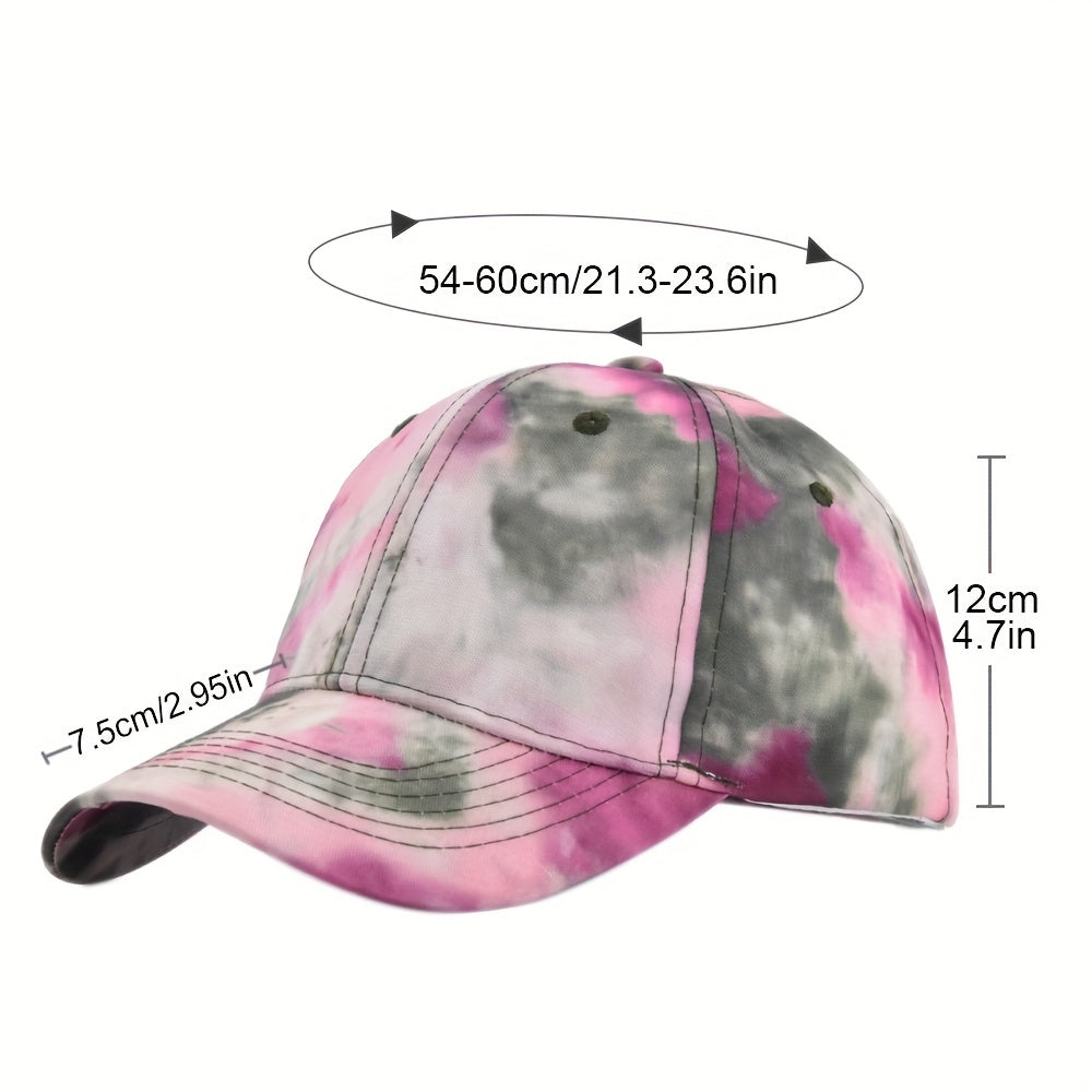 Tie Dye Baseball Cap Couple Sunscreen Dad Hats