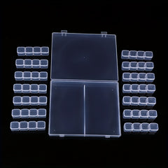 Clear Painting Storage Box 56 Grids for Nail Art Jewelry and Accessories