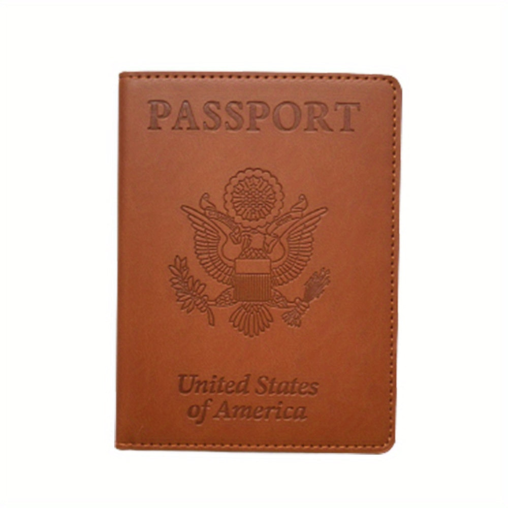 Leather Passport Cover Protector Unisex Holder Travel Bag Combo