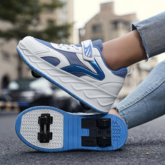 Girl's Roller Shoes Hook & Loop Fastener Skate Sneak