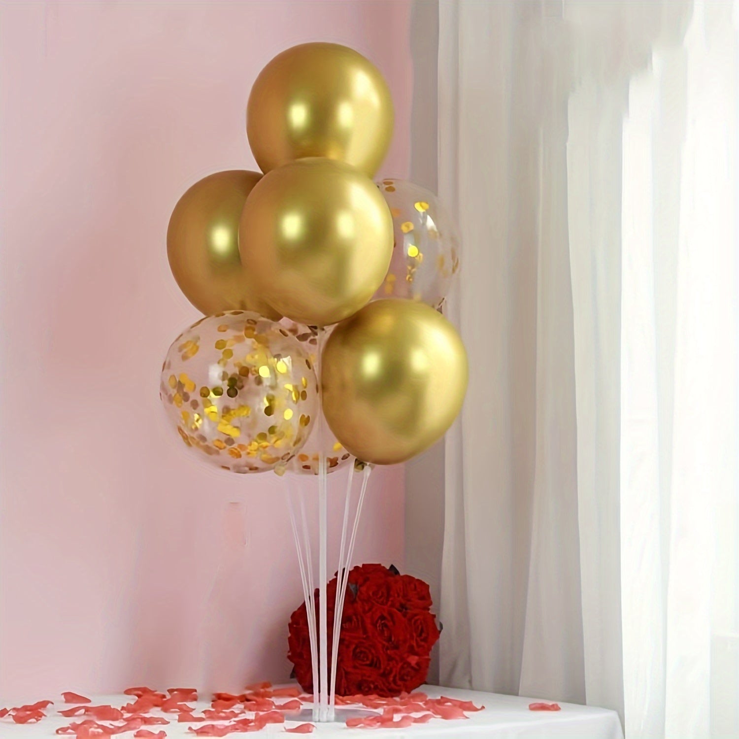 Balloon Stand Kit With Confetti Latex Balloon