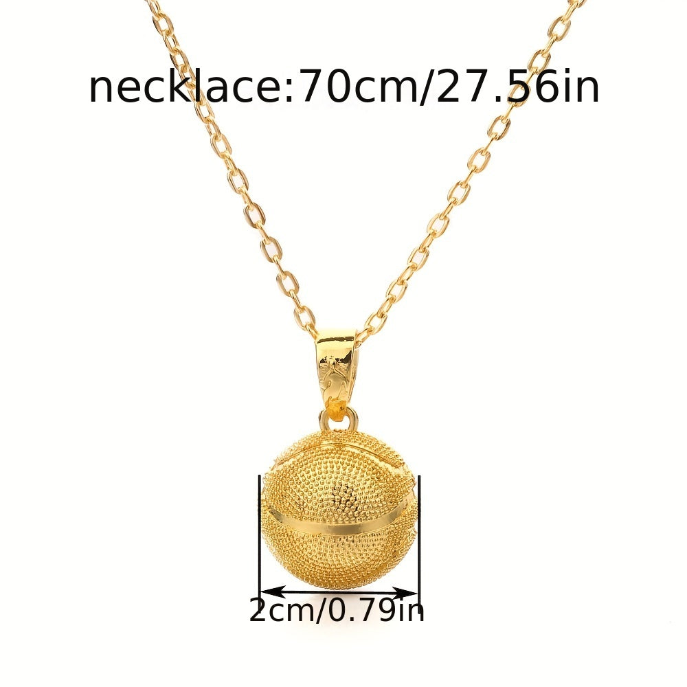 Basketball Charm Pendant Necklace 27 56inch