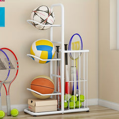 Metal Vertical Ball Rack Garage Storage Organization Stackable Ball Cage