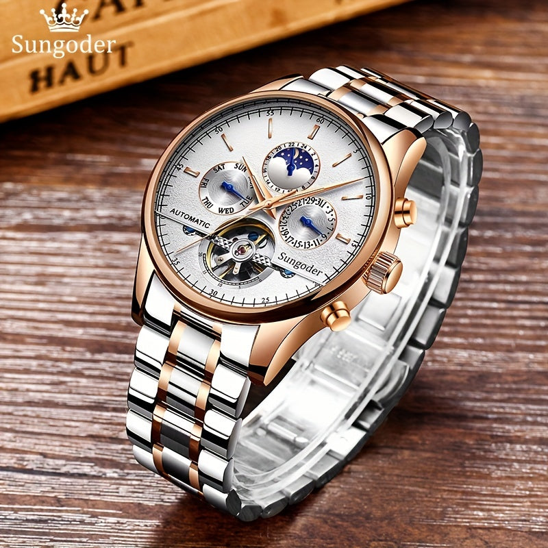 SUNGODER Auto Mechanical Men's Watch Stainless Steel Water Resistant