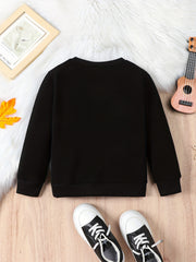 Checkerboard Pattern Kid's Thermal Sweatshirt
