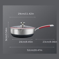 11'' Non Stick Cast Iron Skillet Egg Fry Pan Medical Stone Pancake Pan
