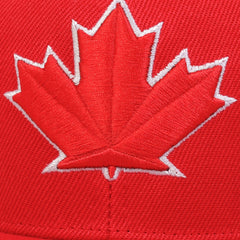 Maple Leaf Embroidery Snapback Hat Red Baseball Cap Hip Hop Unisex Dad Hats