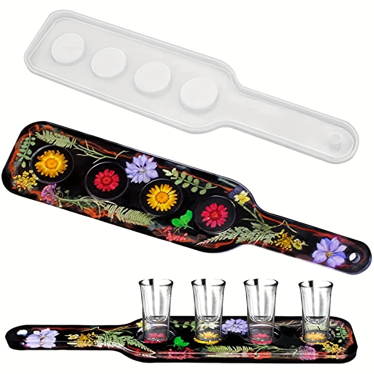 Wine Tray Silicone Mold for Epoxy Resin Casting