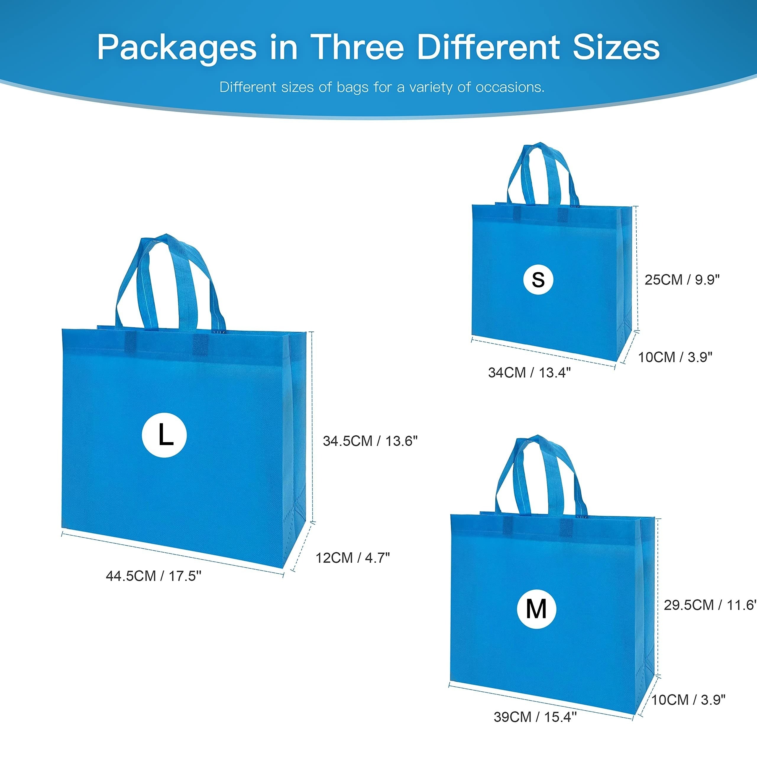 12 Non Woven Tote Bags Reusable Gift Bags With Handles Bulk Gift Bags