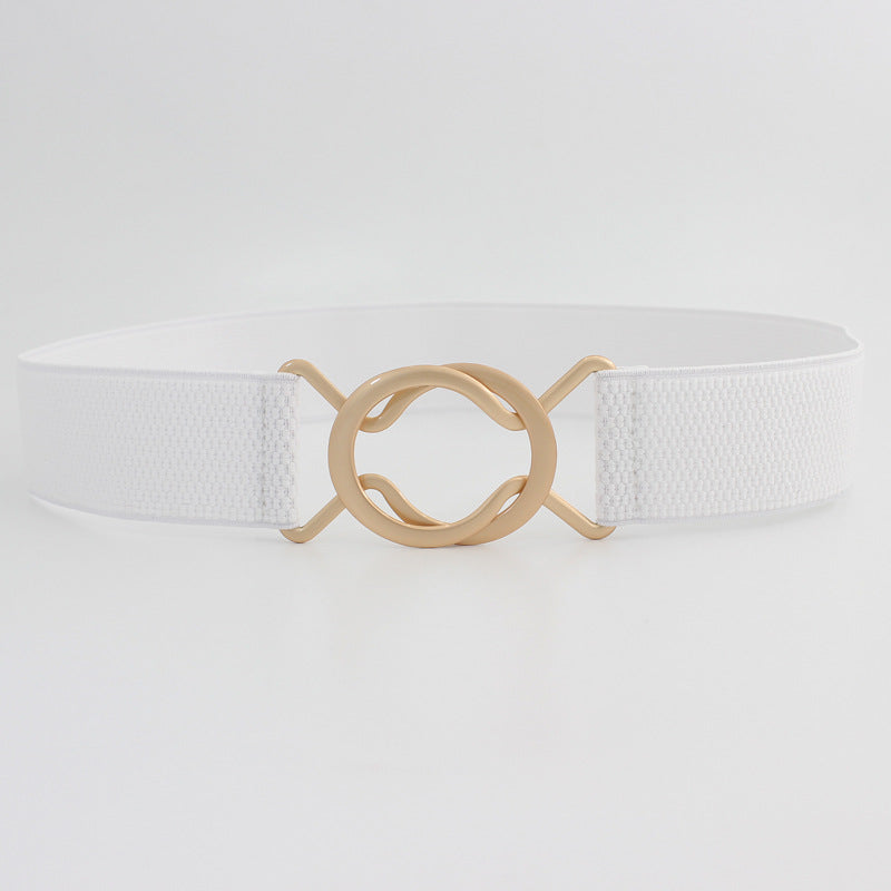 Women Stretchy Skinny Waist Belt Elastic Belt For Jeans Dresses