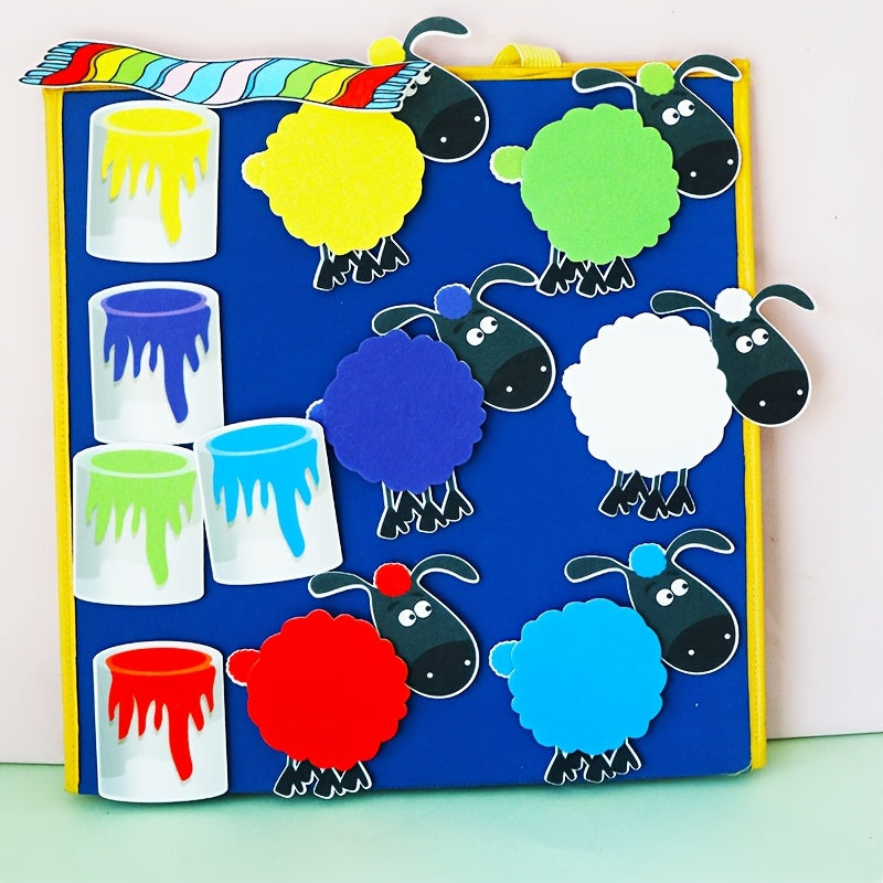 HOOJOJO Sheep Felt Storytelling Apron for Interactive Storytelling