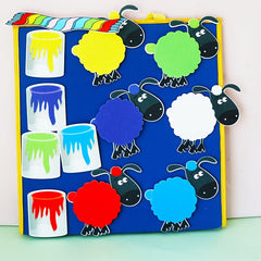 HOOJOJO Sheep Felt Storytelling Apron for Interactive Storytelling