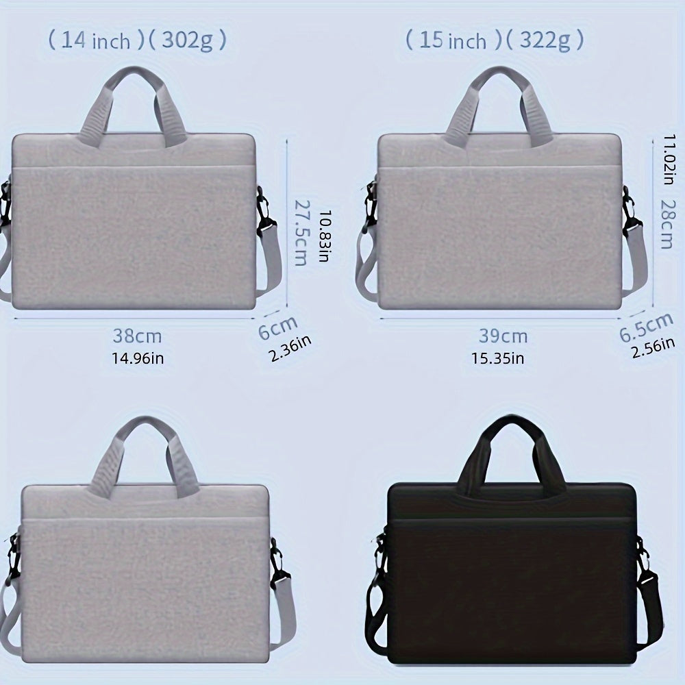 Water Resistant Laptop Bag 14-15 Inch with Shoulder Straps Handle