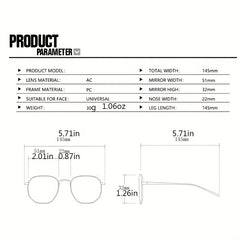 Y2K Polygonal Sunglasses for Women Men UV400