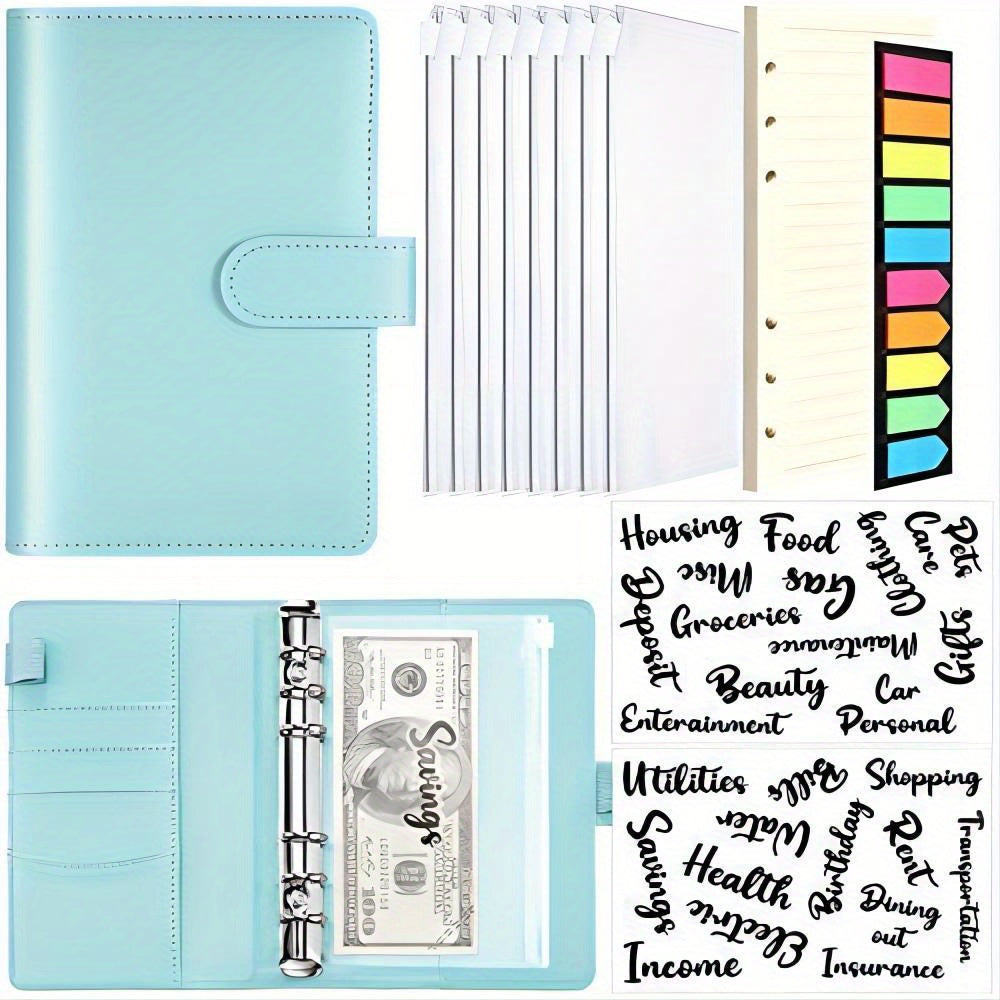 A6 Loose leaf Book Macaron Hand Account Book Cash Budget 6 Holes