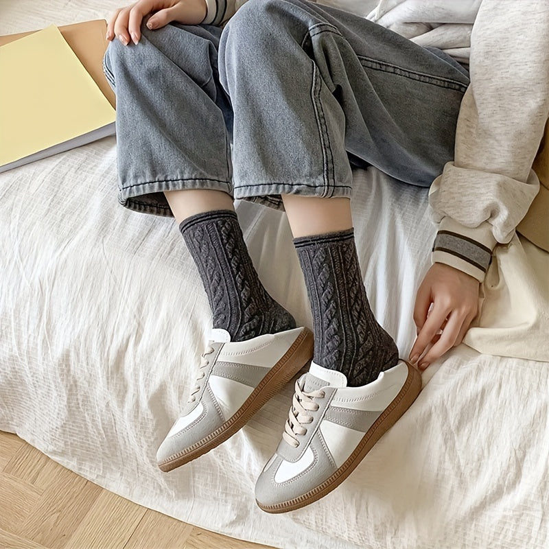 Striped Twist Textured Socks Women's Stockings