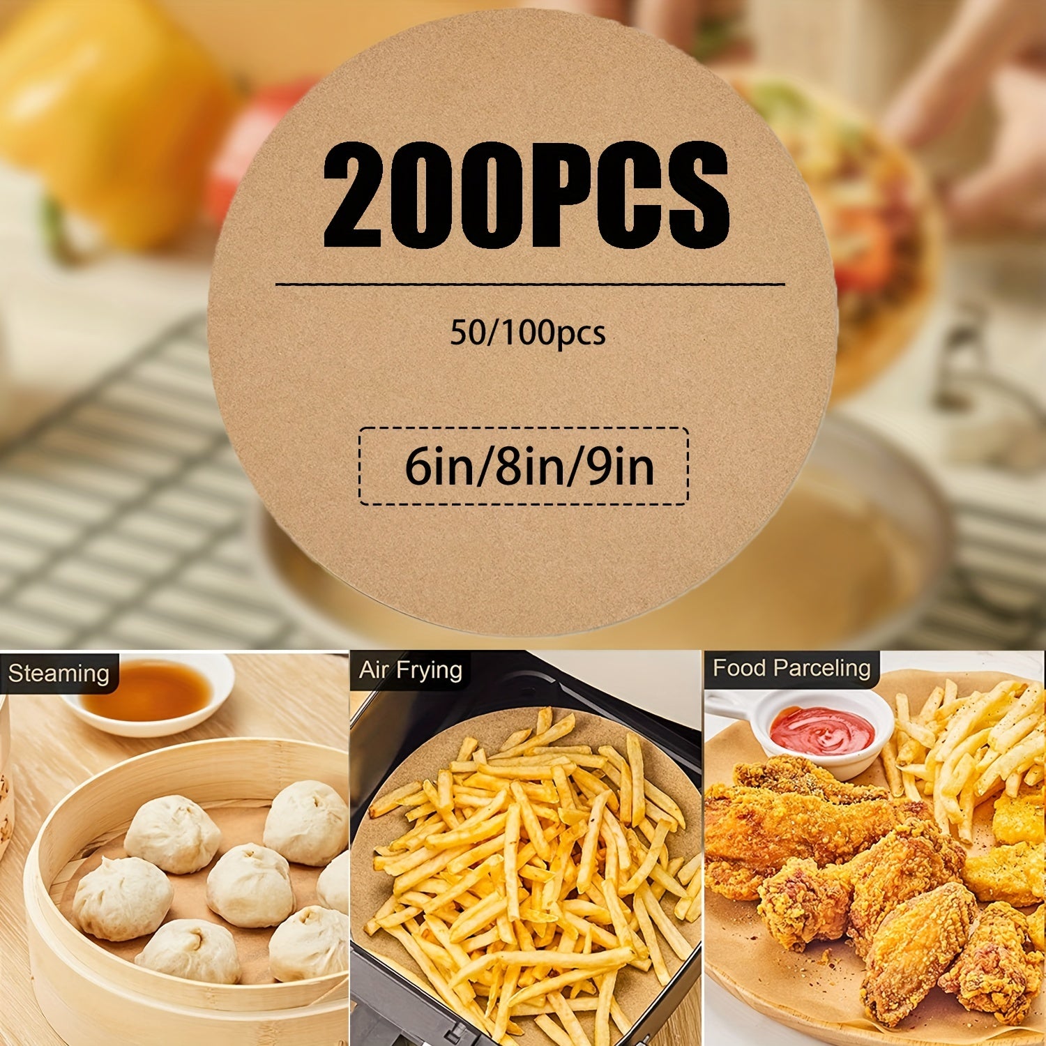 Round Parchment Papers 15 20 22 Non Stick Cake Pan Parchment Liners