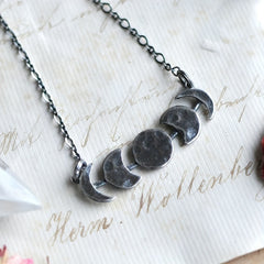Vintage Full Moon Necklace Women's Charm Jewelry